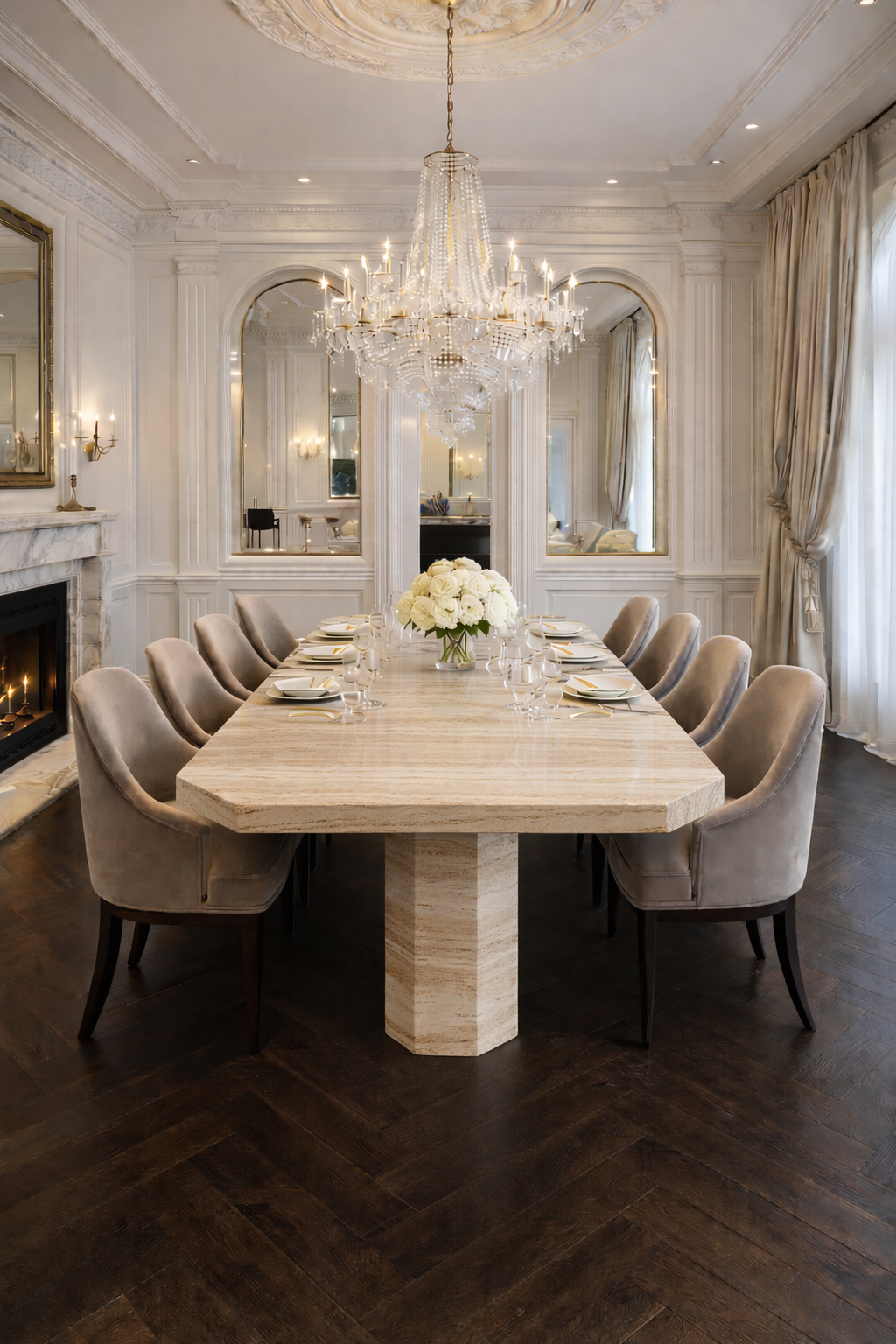 Saint Tropez Marble Dining Table