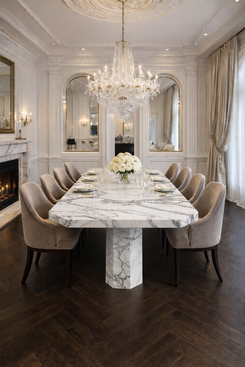 Saint Tropez Marble Dining Table
