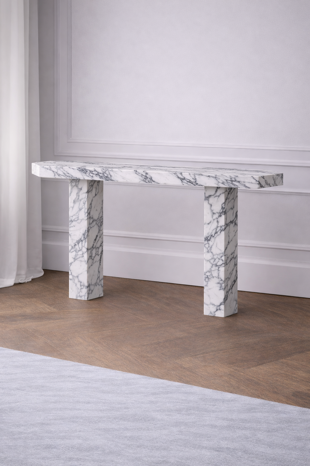 Santorini Marble Console Table