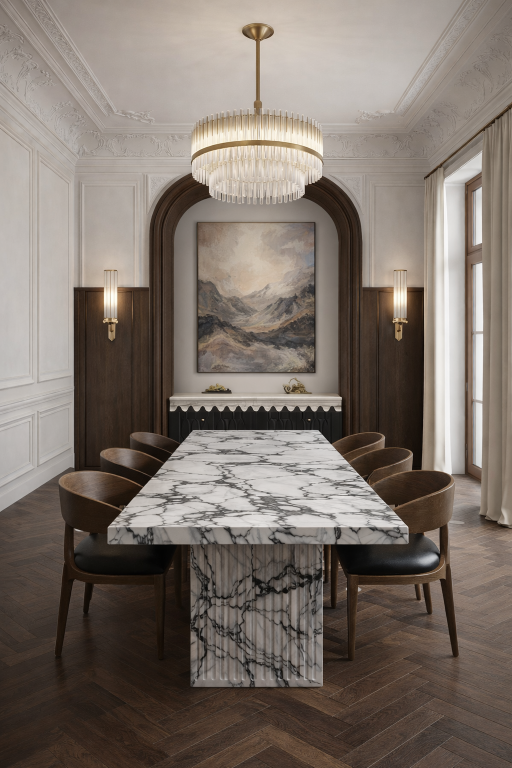 Monaco Marble Dining Table