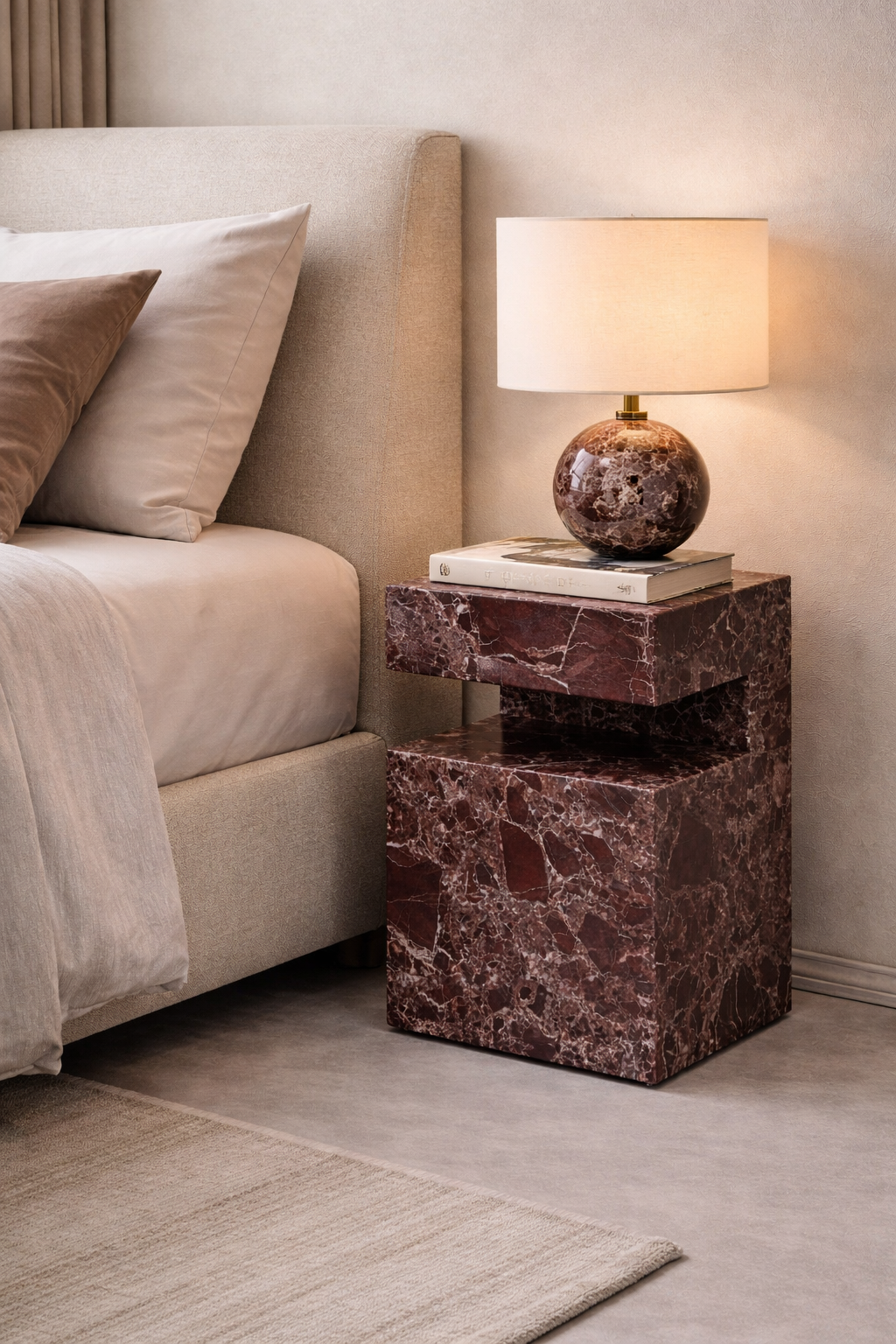 Como Marble Side Table