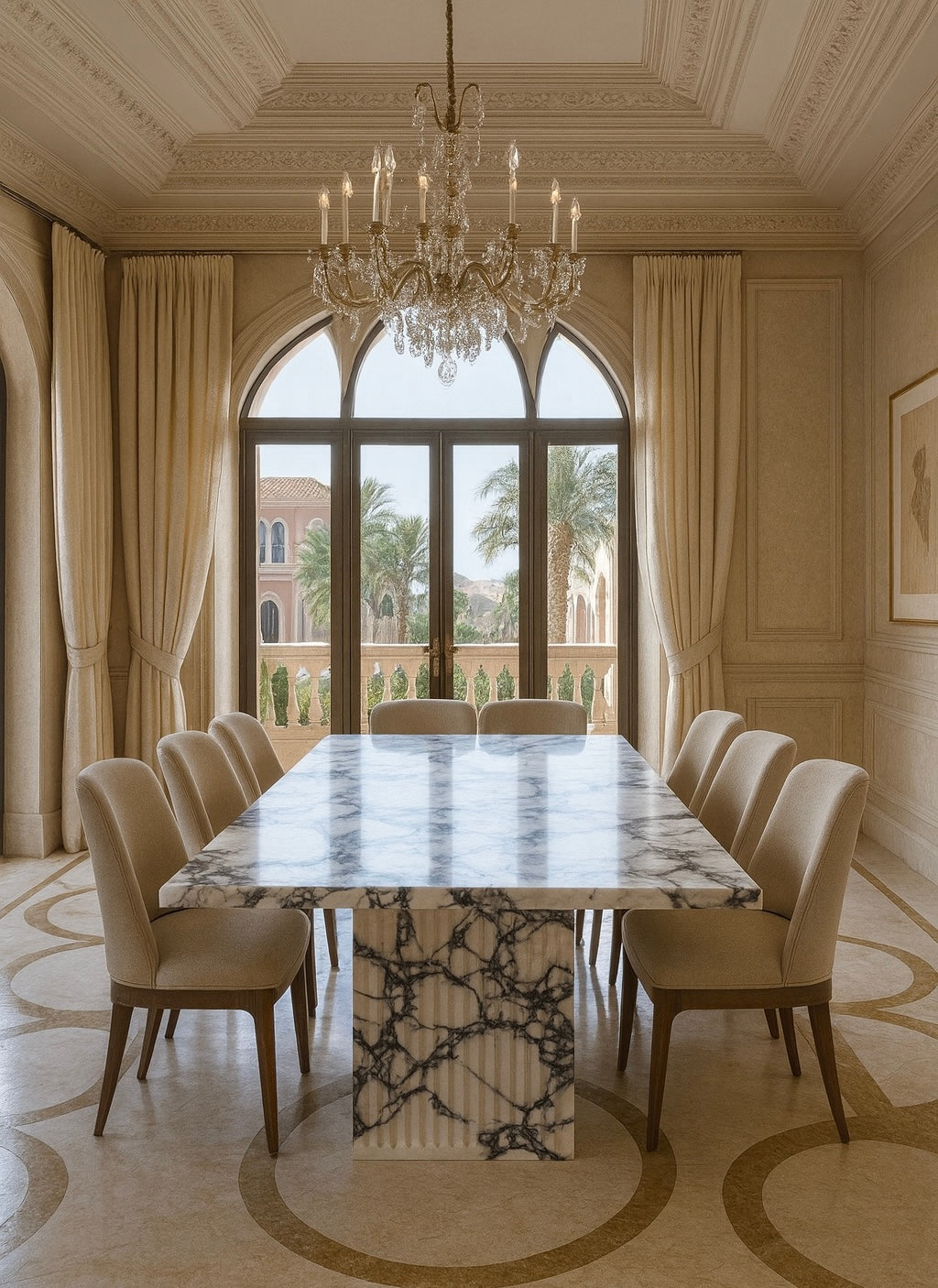 Monaco Marble Dining Table