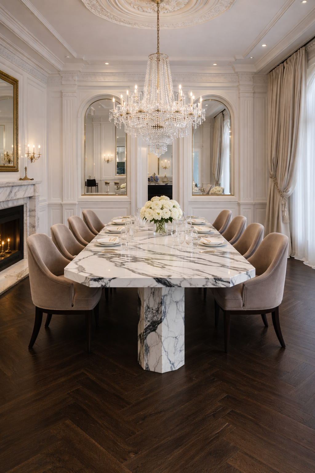 Saint Tropez Marble Dining Table